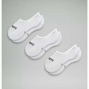 Lululemon Daily Stride No-Show Socks, 3 pk, White NWT, M